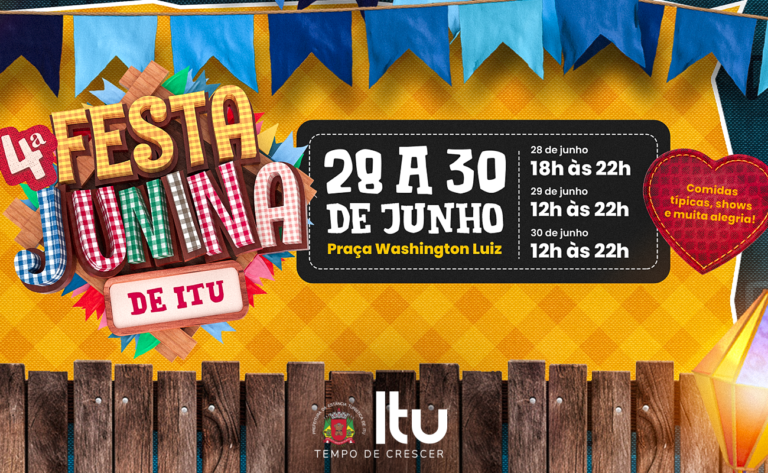 Imagem divulga datas e horários da Festa Junina de Itu